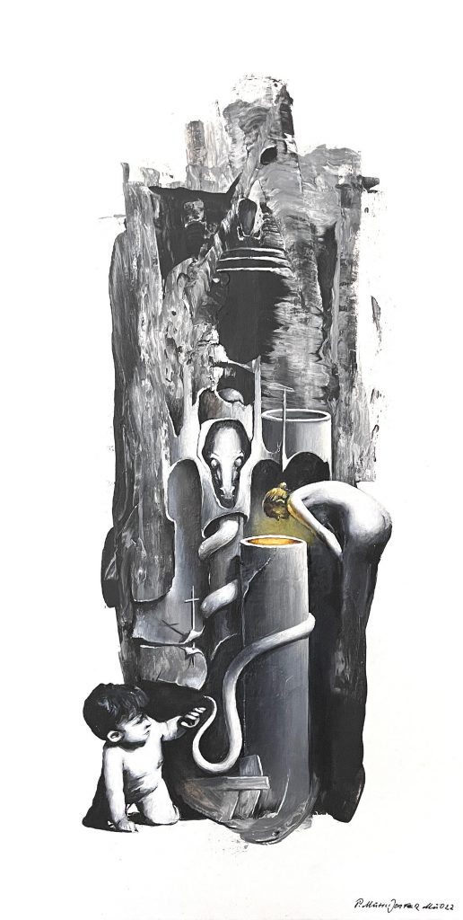 - dependency - Öl auf Leinwand Größe 80x40 cm jpg